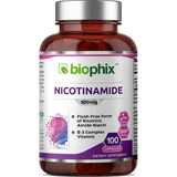 Biophix B-3 Nicotinamide 500 mg - 100 Cápsulas - Puro Estado Fisico