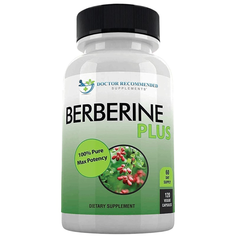 Doctor Recommended Berberine Plus 1200 mg - 120 Cápsulas Vegetales - Puro Estado Fisico