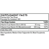 Thorne Research Vitamin D With Vitamin K2 - 30 ml - Puro Estado Fisico
