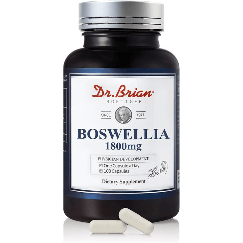 Dr.Brian Boswellia 1800 mg - 100 Cápsulas - Puro Estado Fisico