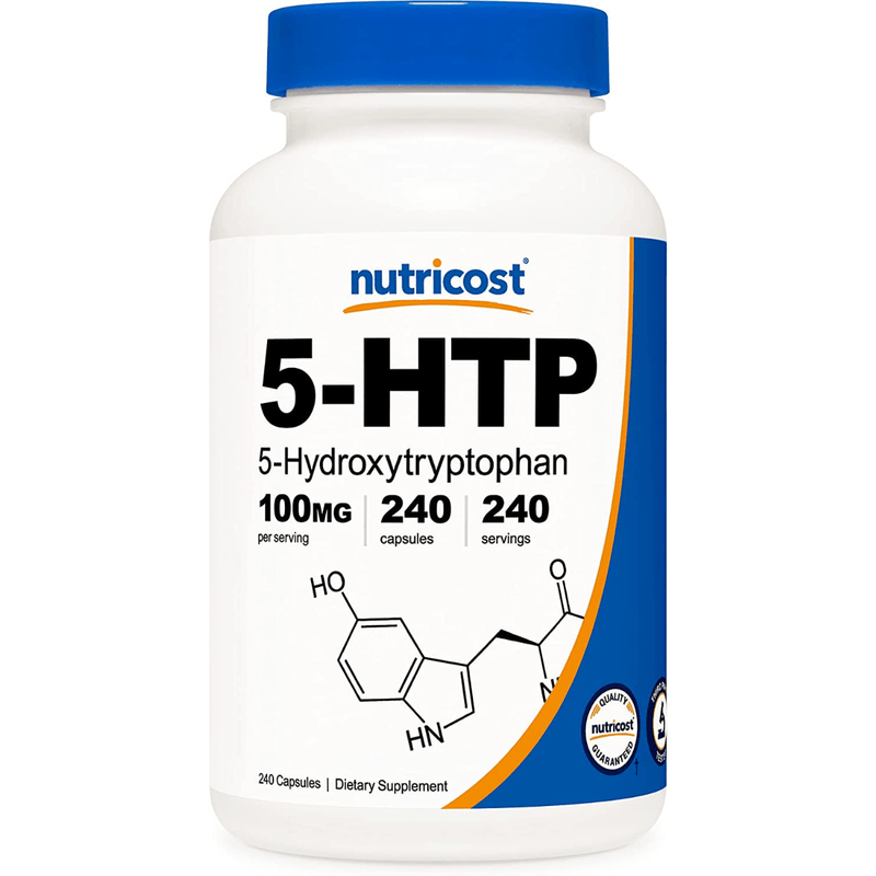 Nutricost 5-HTP 100 mg - 240 Cápsulas - Puro Estado Fisico
