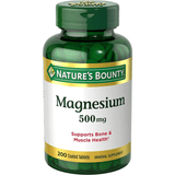 Nature’s Bounty Magnesium 500 mg - 200 Tabletas Recubiertas - Puro Estado Fisico