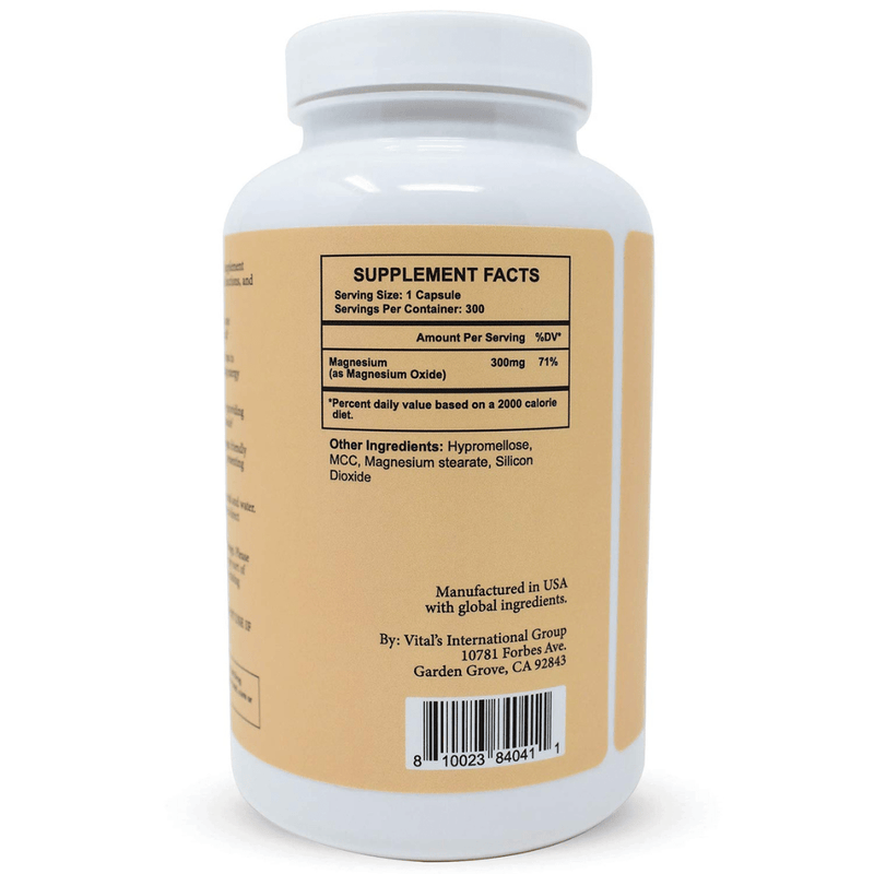 Mountain Top Magnesium 300 mg - 300 Cápsulas - Puro Estado Fisico