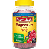 Nature Made High Absorption Magnesium Citrate 200 mg - Mezcla de Bayas - 90 Gomitas - Puro Estado Fisico