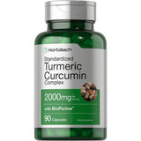 Horbaach Standardized Turmeric Curcumin with Bioperine 2000 mg - 90 Cápsulas - Puro Estado Fisico