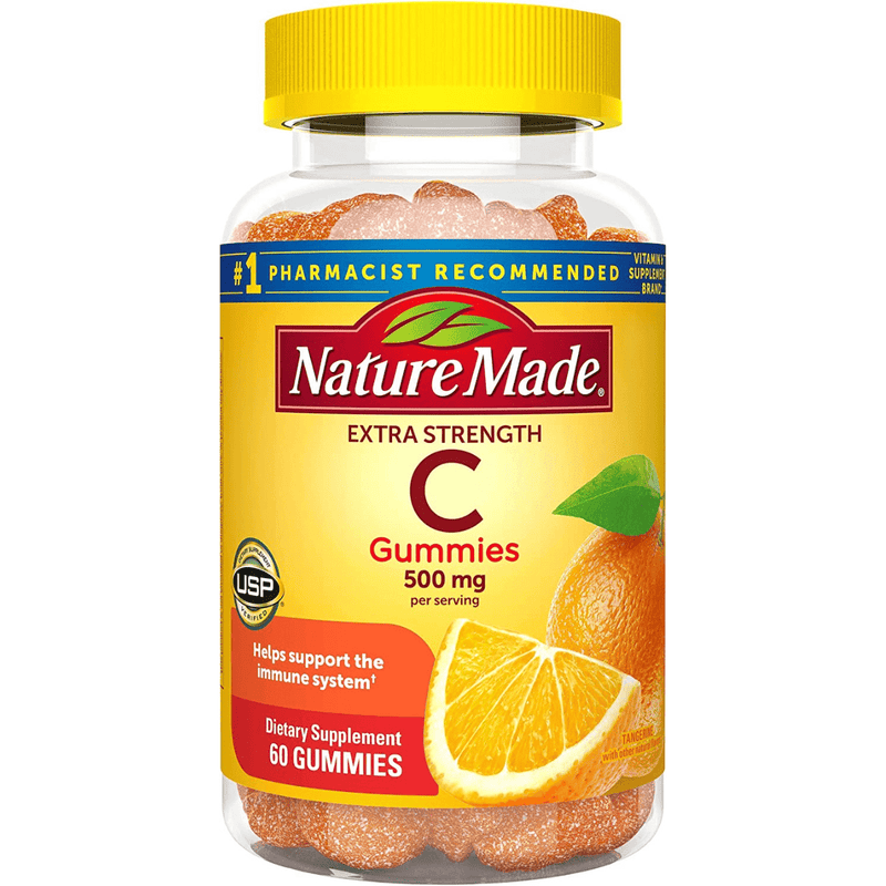 Nature Made Vitamin C 500 mg - 60 Gomitas - Puro Estado Fisico