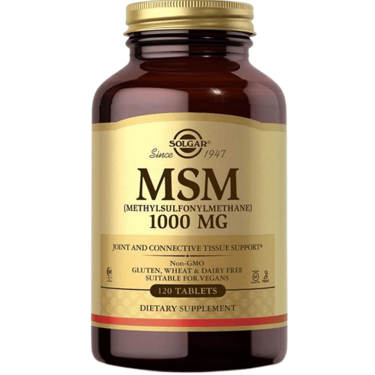 MSM 1000 mg 120 Tabletas Puro Estado Fisico