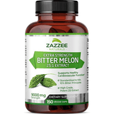 Zazzee Extra Strength Bitter Melon 9000 mg - 150 Cápsulas Vegetales - Puro Estado Fisico