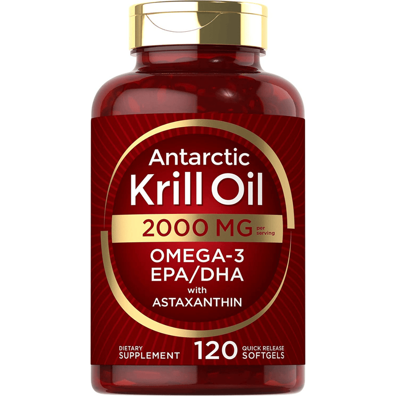 Carlyle Antarctic Krill Oil 2000 mg - 120 Cápsulas Blandas de Liberación Rápida - Puro Estado Fisico