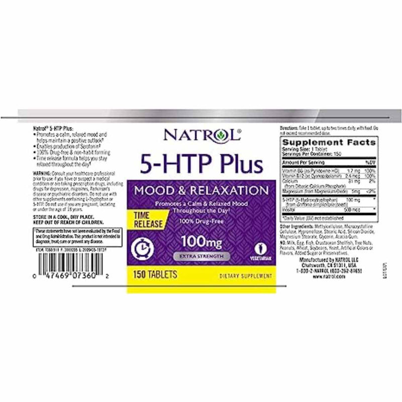 5-HTP Plus - 150 Tabletas - Puro Estado Fisico