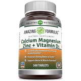 Amazing Nutrition Calcium Magnesium Zinc + Vitamin D3 - Puro Estado Fisico