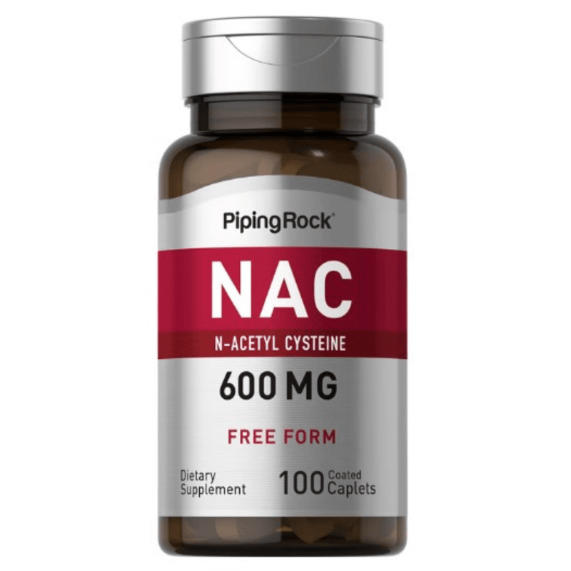 Piping Rock N-Acetyl Cysteine (NAC) - 100 Comprimidos Recubiertos - Puro Estado Fisico