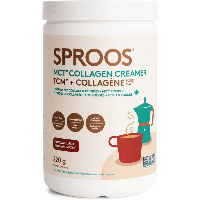 SPROOS MCT Collagen Creamer - Sin Sabor - 220 g - Puro Estado Fisico