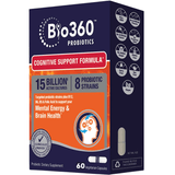 Bio360 Probiotic 15 Billon - 60 Cápsulas Vegetarianas - Puro Estado Fisico
