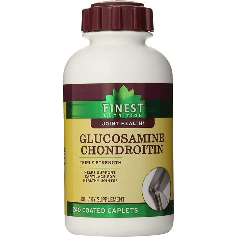 Finest Nutrition Glucosamine Chondroitin Triple Strength - 240 Comprimidos Recubiertos - Puro Estado Fisico