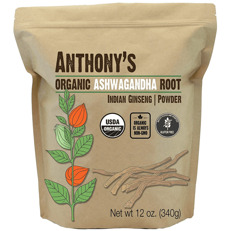 Anthonys Organic Ashwagandha - 340 g - Puro Estado Fisico
