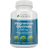 Purely Holistic Magnesium Glycinate 400 mg - 270 Tabletas - Puro Estado Fisico