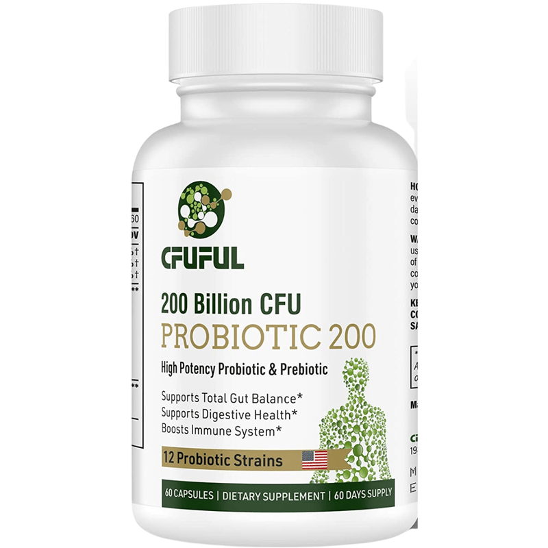 Cfuful Probiotics 200 Billion CFU - 60 Cápsulas - Puro Estado Fisico
