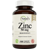 Natures Potent Zinc 50 mg - 100 Tabletas - Puro Estado Fisico