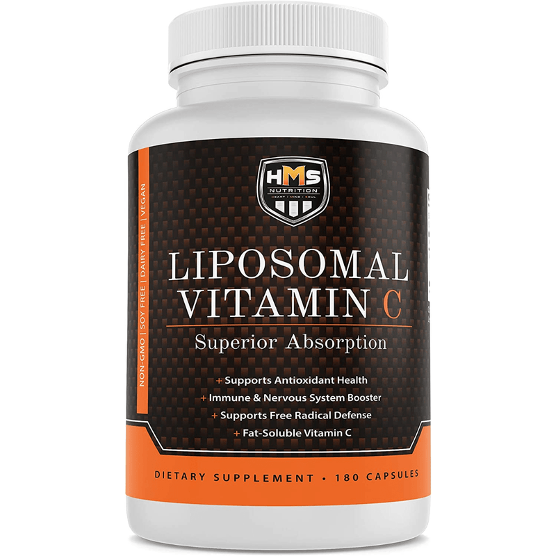 HMS Nutrition Liposomal Vitamin C 1600 mg - 180 Cápsulas - Puro Estado Fisico