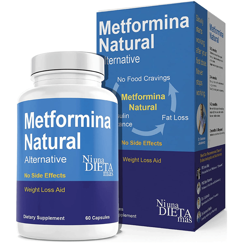 Metformina Natural - 60 Cápsulas - Puro Estado Fisico