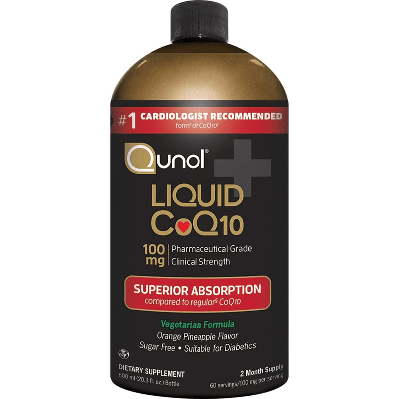 Qunol CoQ10 100 mg Liquid - Naranja Piña - 600 ml - Puro Estado Fisico
