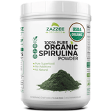 Zazzee Espirulina Organica - 2,2 lb - Puro Estado Fisico