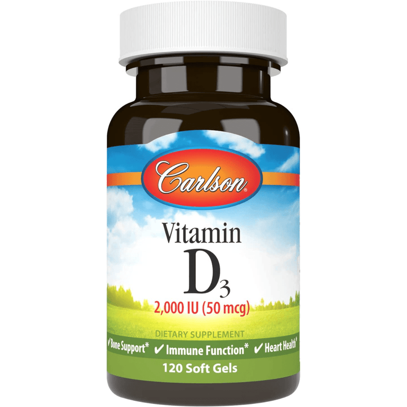 Carlson Vitamina D3, 2000 UI (50 mcg) - Puro Estado Fisico