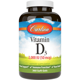 Carlson Vitamina D3, 2000 UI (50 mcg) - Puro Estado Fisico