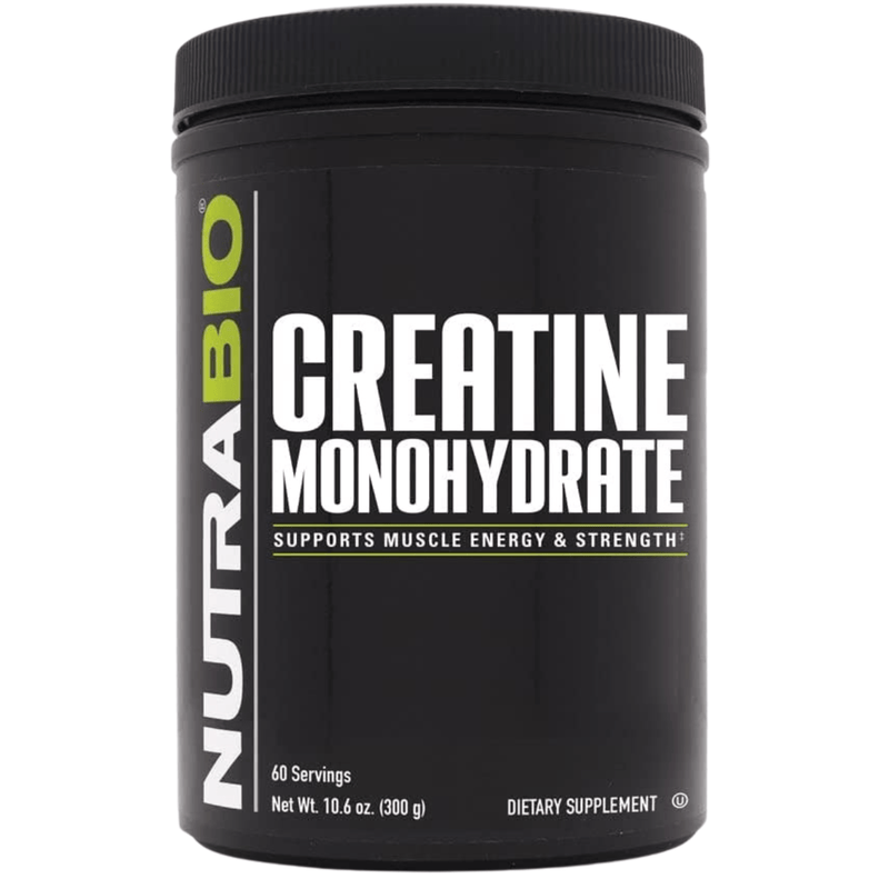 NutraBio Creatine Monohydrate Micronized - Puro Estado Fisico
