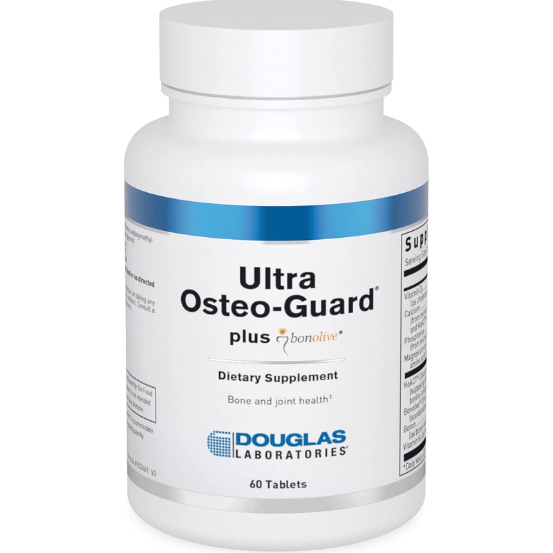Douglas Laboratories Ultra Osteo-Guard plus bonolive (Vitaminas, Minerales para Apoyar la Salud de los Huesos y las Articulaciones)- 60 Tabletas - Puro Estado Fisico