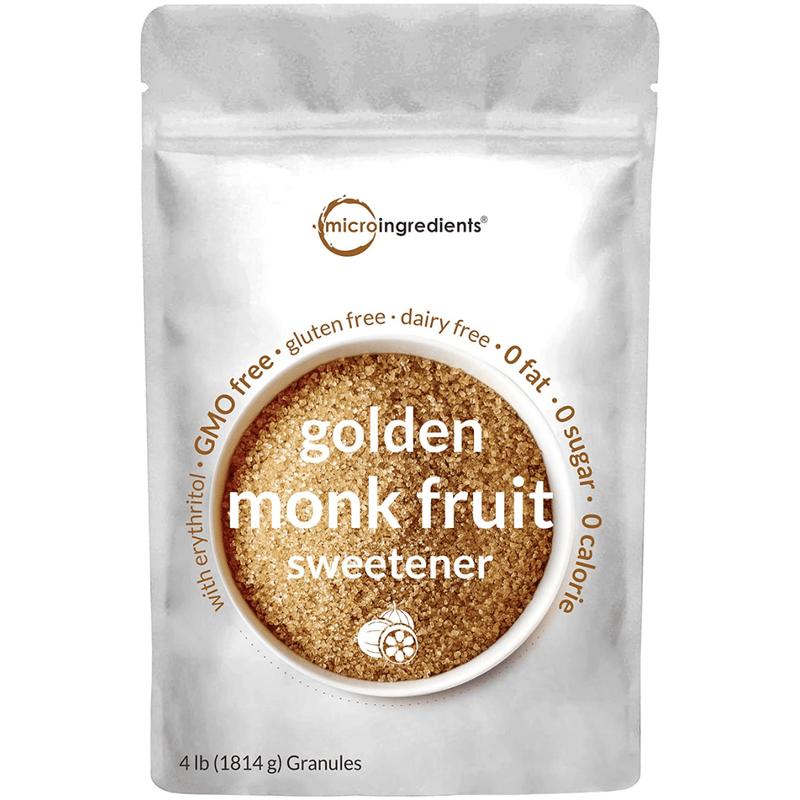 Micro Ingredients Endulzante de Fruta de Monje Dorado - 4 lb - Puro Estado Fisico