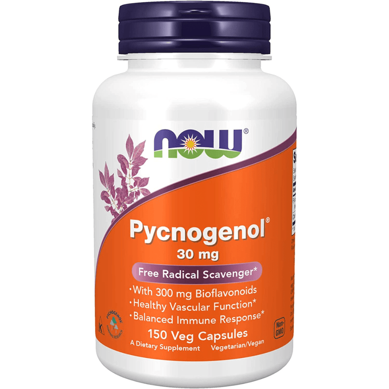 NOW Foods Pycnogenol 30 mg con Bioflavonoides - Puro Estado Fisico