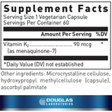 Douglas Laboratories Vitamina K2 - 60 Cápsulas Vegetarianas - Puro Estado Fisico