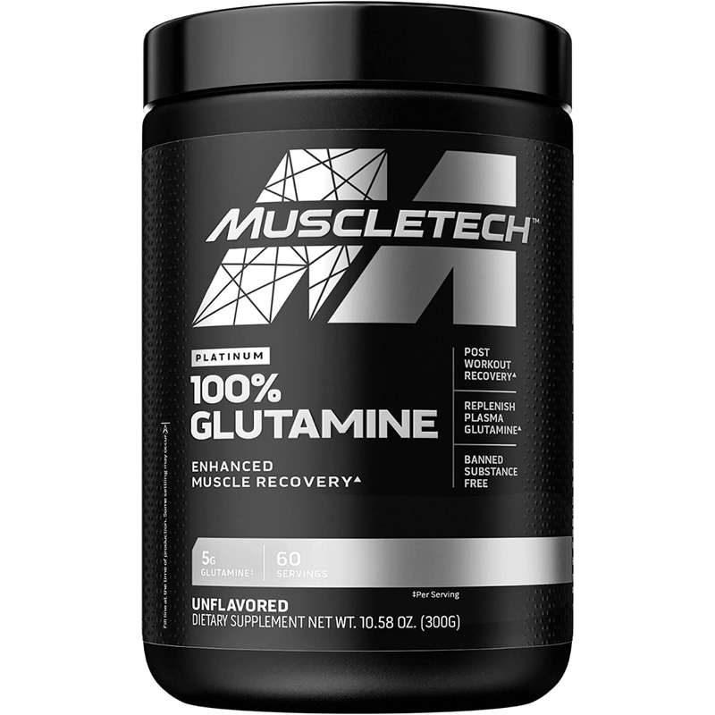 MuscleTech Glutamina - Sin Sabor - 300 g - Puro Estado Fisico