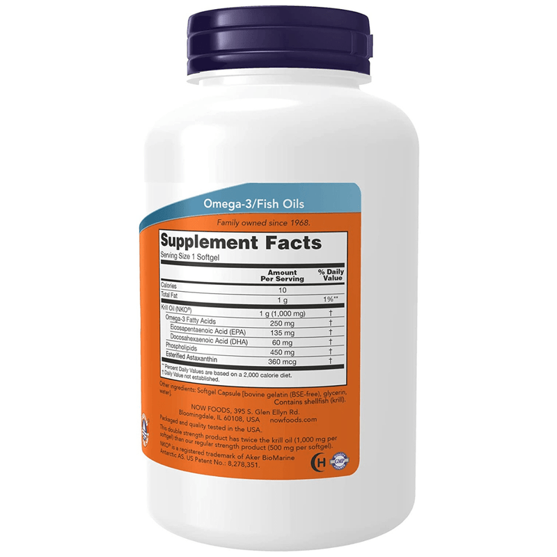 NOW Foods Aceite de Krill 1000 mg - Puro Estado Fisico