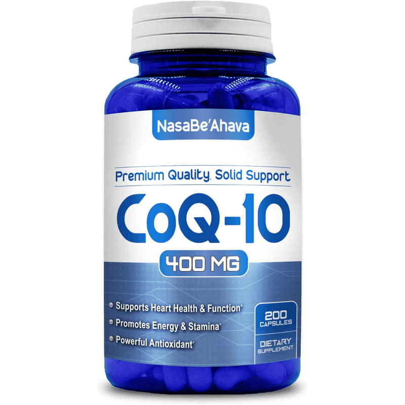 NasaBeahava Coenzima Q10 400 mg - 200 Cápsulas - Puro Estado Fisico