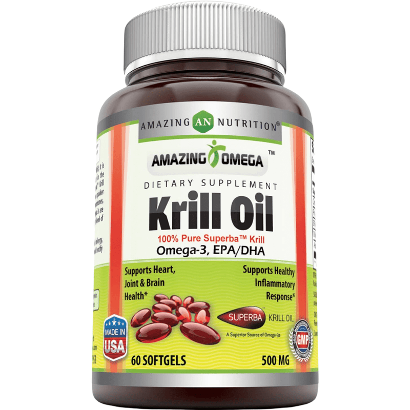 Amazing Nutrition Aceite de Krill 500 mg - Puro Estado Fisico