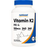 Nutricost Vitamina k2 (MK-4) - 240 Cápsulas - Puro Estado Fisico