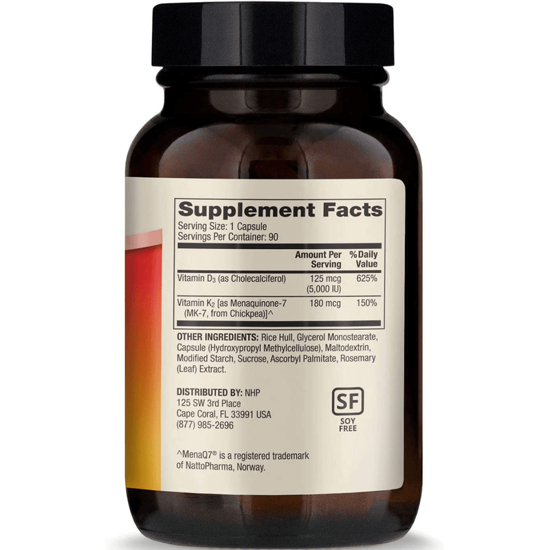 Dr. Mercola Vitamins D3 y K2 - Puro Estado Fisico