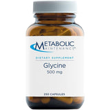 Metabolic Maintenance Glicina 500 MG - 250 Cápsulas - Puro Estado Fisico