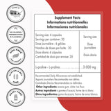 Super Smart L-Prolina 3000 mg - 180 Cápsulas Vegetarianas - Puro Estado Fisico