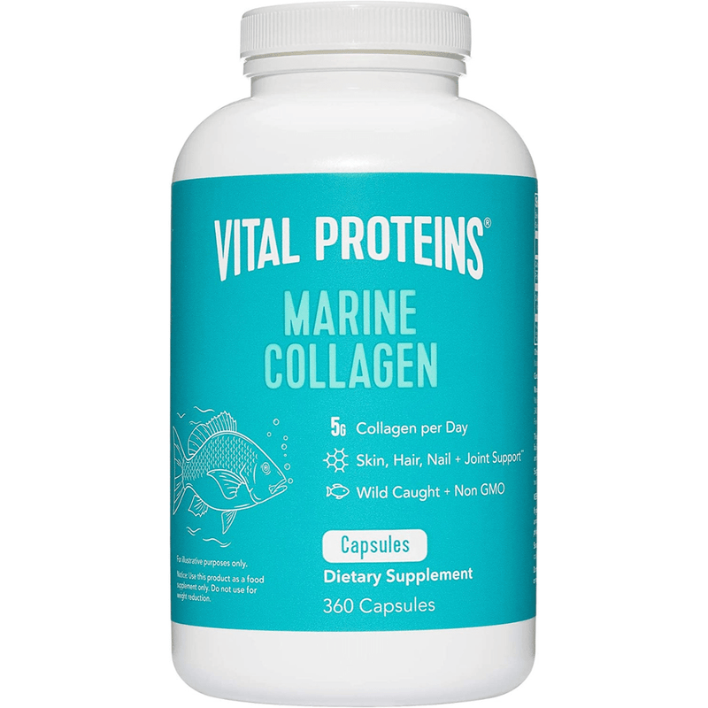 Vital Proteins Colágeno Marino - 360 Cápsulas - Puro Estado Fisico