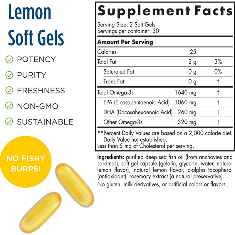 Nordic Naturals Omega EPA Xtra - Limón - Puro Estado Fisico