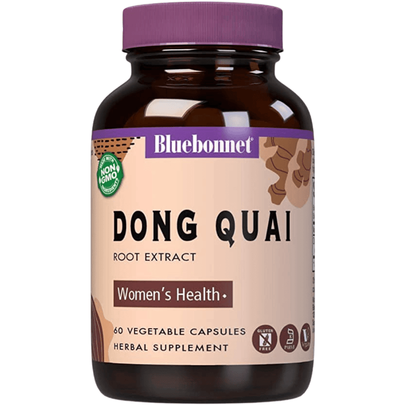 Bluebonnet Dong Quai Root Extract - 60 Cápsulas De Origen Vegetal - Puro Estado Fisico