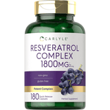 Carlyle Complejo de Resveratrol 1800 mg - 180 Cápsulas de Liberación Rápida - Puro Estado FisicoCarlyle Complejo Resveratrol  - 180 Cápsulas de Liberación Rápida - Puro Estado Físico