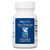 Allergy Research Group Citrato de zinc 50 mg - 60 Cápsulas Vegetales - Puro Estado Fisico