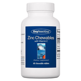 Allergy Research Group Zinc con Vitamina C - 80 mg - 60 Tabletas - Puro Estado Fisico