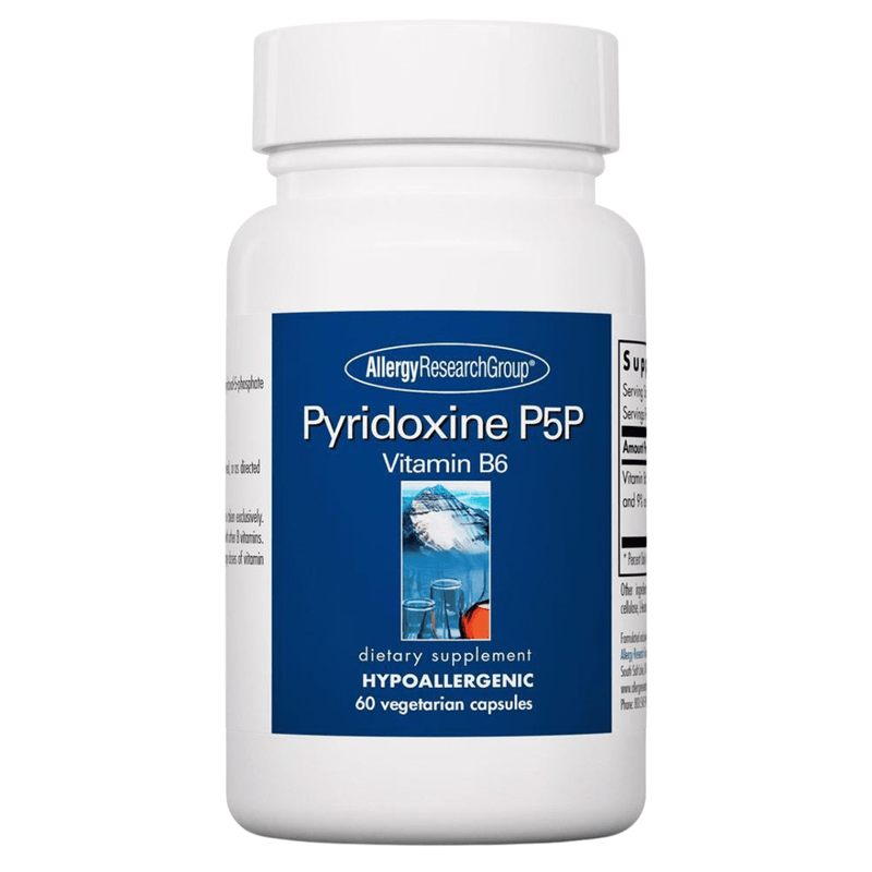 Allergy Research Group Piridoxina P5P - 275 mg - 60 Cápsulas - Puro Estado Fisico