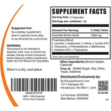 BulkSupplements Aminoacidos Esenciales - 1000 mg - 180 Cápsulas - Puro Estado Fisico